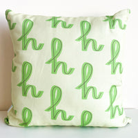 H Letter Cushion